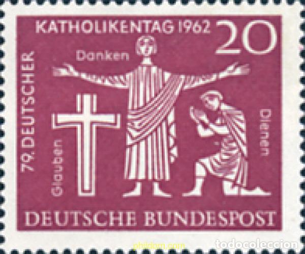 Sellos: 150085 MNH ALEMANIA FEDERAL 1962 DIA DE LOS CATOLICOS ALEMANES