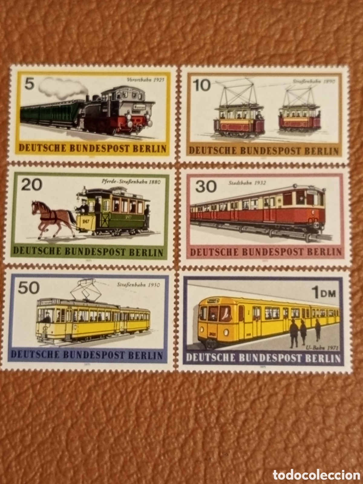 Sellos: Sellos Berl&iacute;n 1971 Transporte (Michel 397-402). MNH