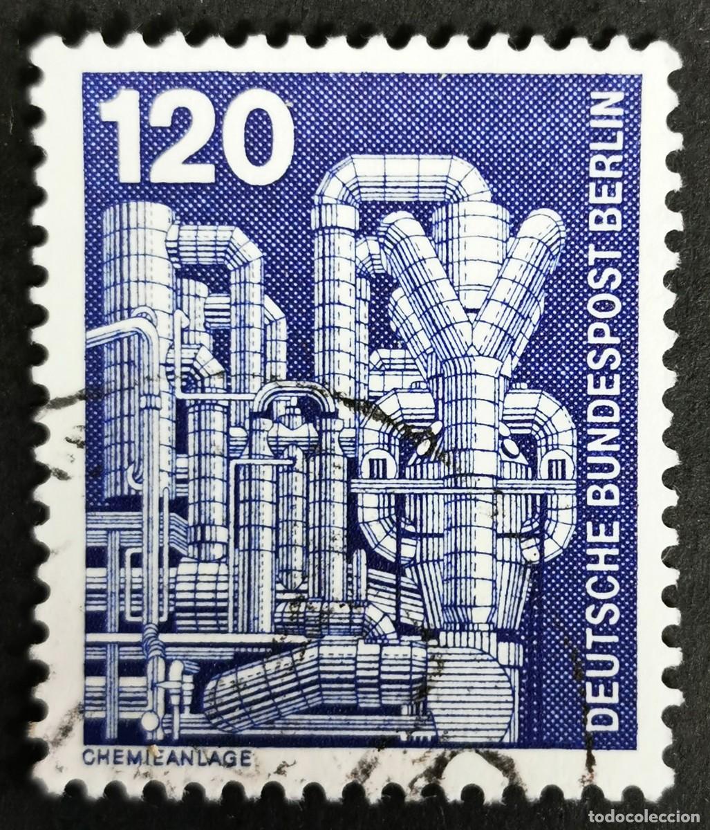 Sellos: Sello Alemania Berl&iacute;n 1975, Industria: Planta qu&iacute;mica , 120 Pf. Michel: DE-BE 503