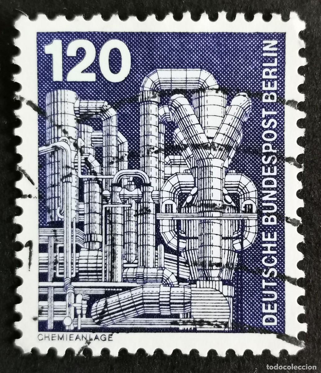 Sellos: Sello Alemania Berl&iacute;n 1975, Industria: Planta qu&iacute;mica , 120 Pf. Michel: DE-BE 503