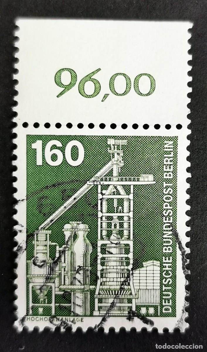 Sellos: Sello Alemania Berl&iacute;n 1975, Industria: Alto horno de gran tama&ntilde;o, 160 Pf. Michel: DE-BE 505