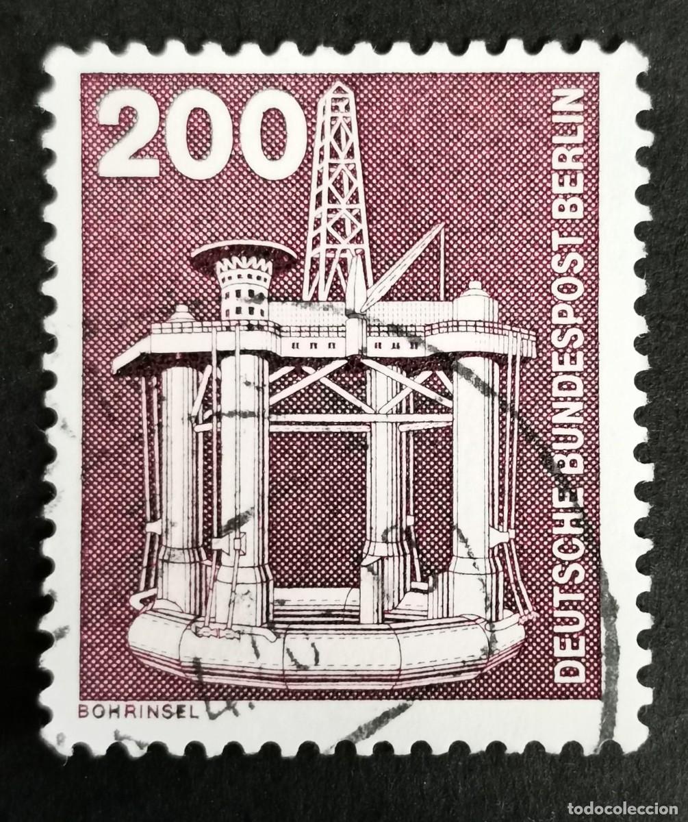 Sellos: Sello Alemania Berl&iacute;n 1975, Industria: Plataforma petrol&iacute;fera, 200 Pf. Michel: DE-BE 506