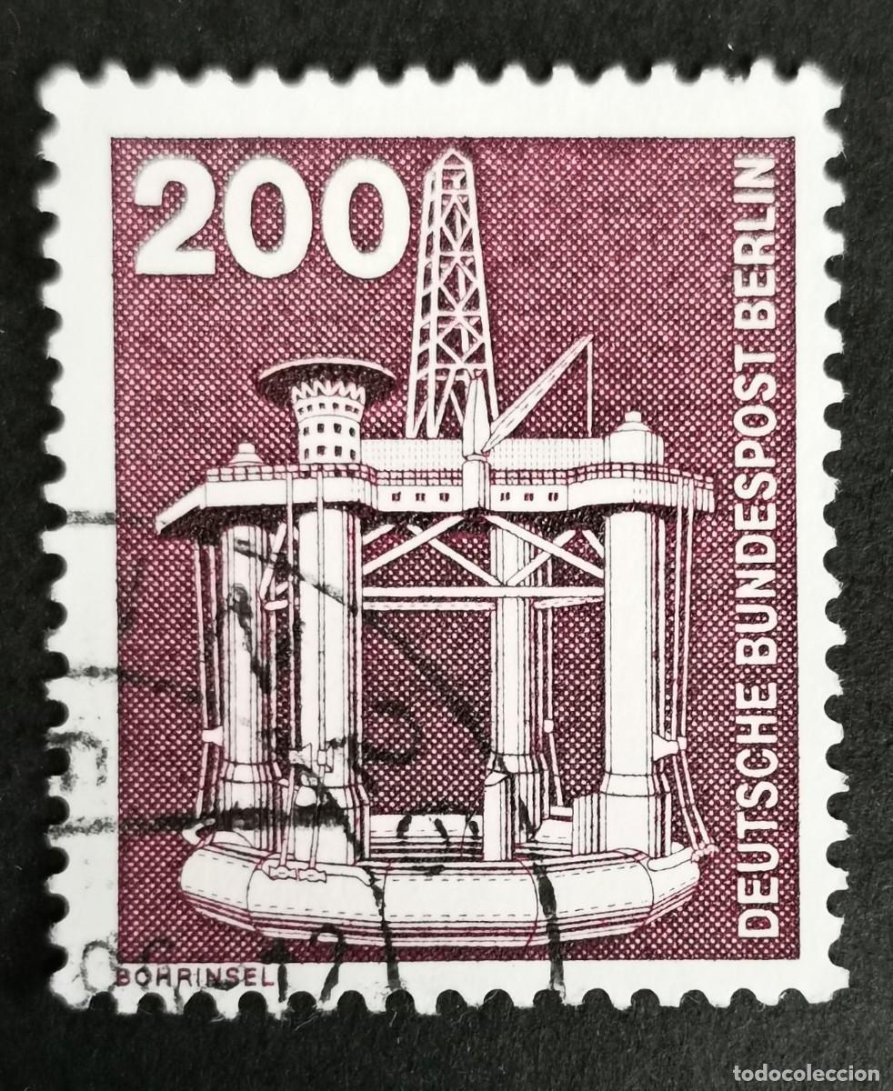 Sellos: Sello Alemania Berl&iacute;n 1975, Industria: Plataforma petrol&iacute;fera, 200 Pf. Michel: DE-BE 506