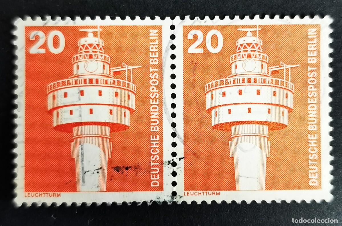 Sellos: Sello Alemania Berl&iacute;n 1976, Industria: El faro de Alte Weser, 20 Pf. Michel: DE-BE 496