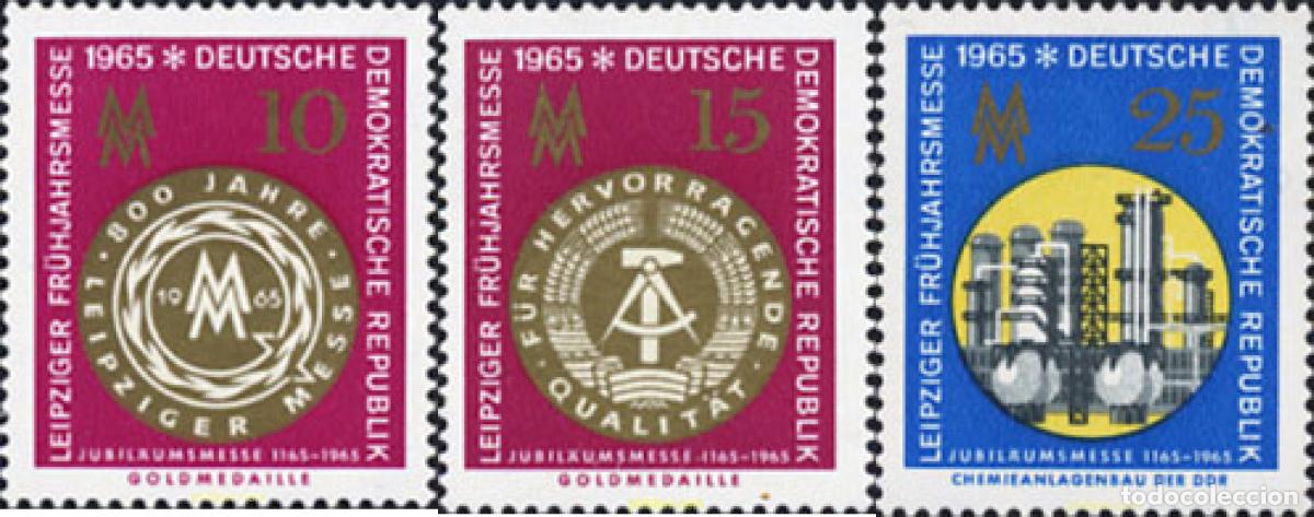 Sellos: 150608 MNH ALEMANIA DEMOCRATICA 1965 FERIA DE PRIMAVERA DE LEIPZIG