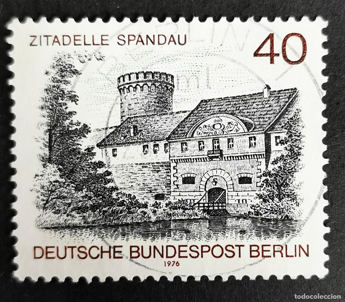 Sellos: Sello Alemania Berl&iacute;n 1976, Torre de Julio, Ciudadela de Spandau, 40 Pf. Michel: DE-BE 530