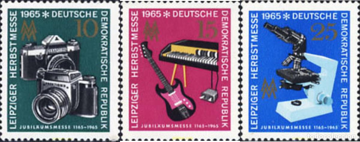 Sellos: 150622 MNH ALEMANIA DEMOCRATICA 1965 FERIA DE OTO&Ntilde;O DE LEIPZIG