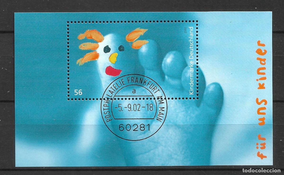 Sellos: alemania 2002 michel hoja bloque 60 usado ** - 24/10