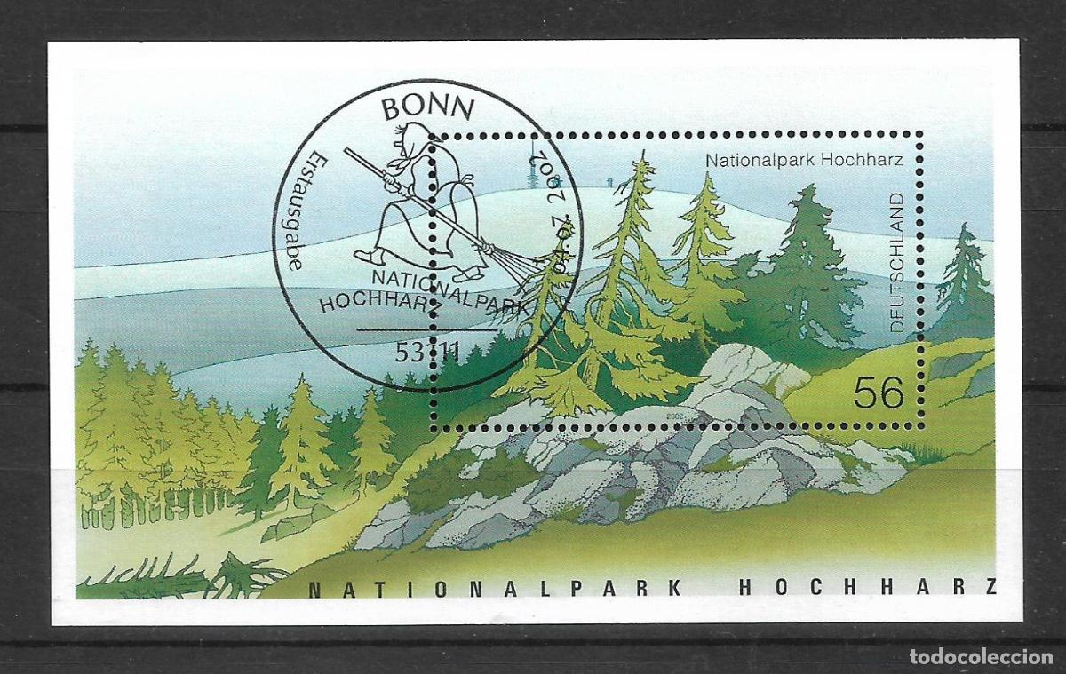 Sellos: alemania 2002 michel hoja bloque 59 usado ** - 24/10