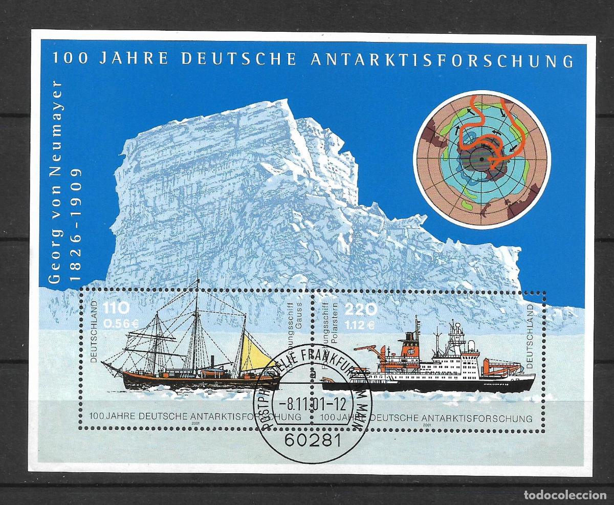 Sellos: alemania 2001 michel hoja bloque 57 usado ** - 24/10