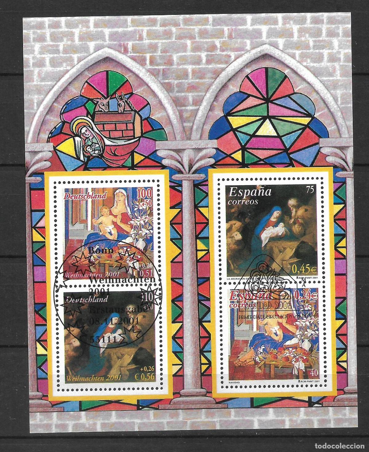 Sellos: alemania 2001 michel hoja bloque 56 usado ** - 24/10