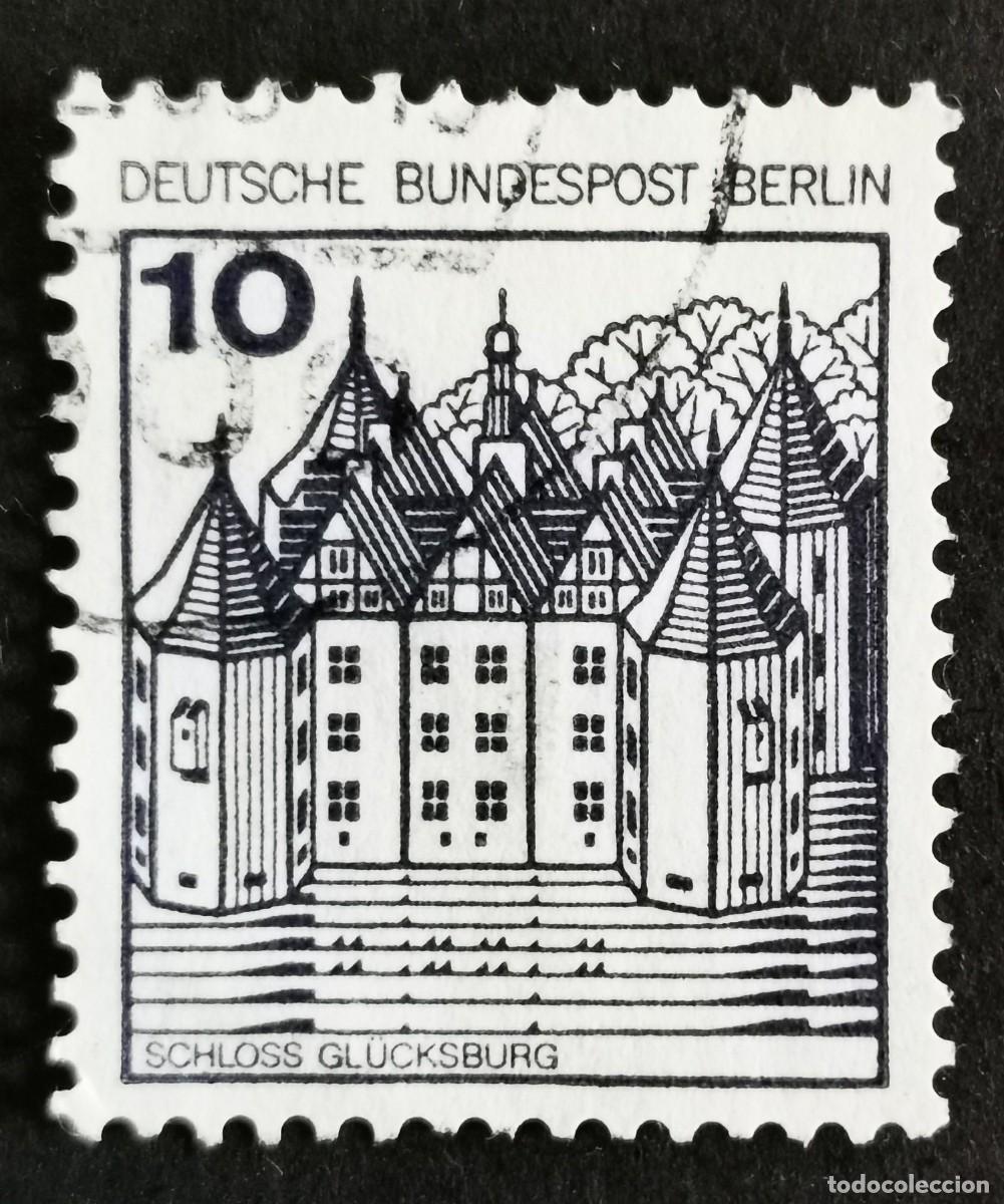Sellos: Sello Alemania Berl&iacute;n 1977, Castillo de Gl&uuml;cksburg, 10 Pf. Michel: DE-BE 532AI