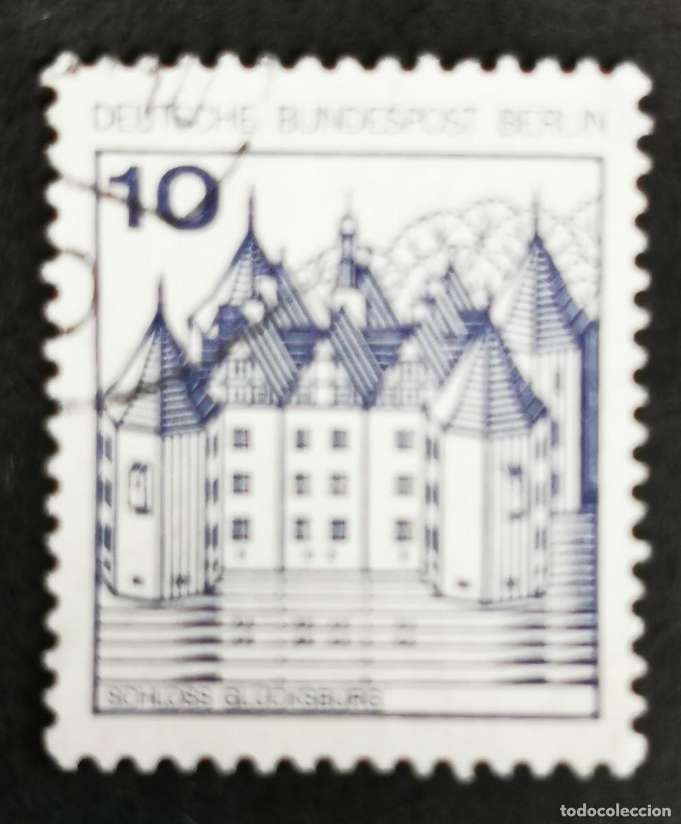 Sellos: Sello Alemania Berl&iacute;n 1977, Castillo de Gl&uuml;cksburg, 10 Pf. Michel: DE-BE 532AI