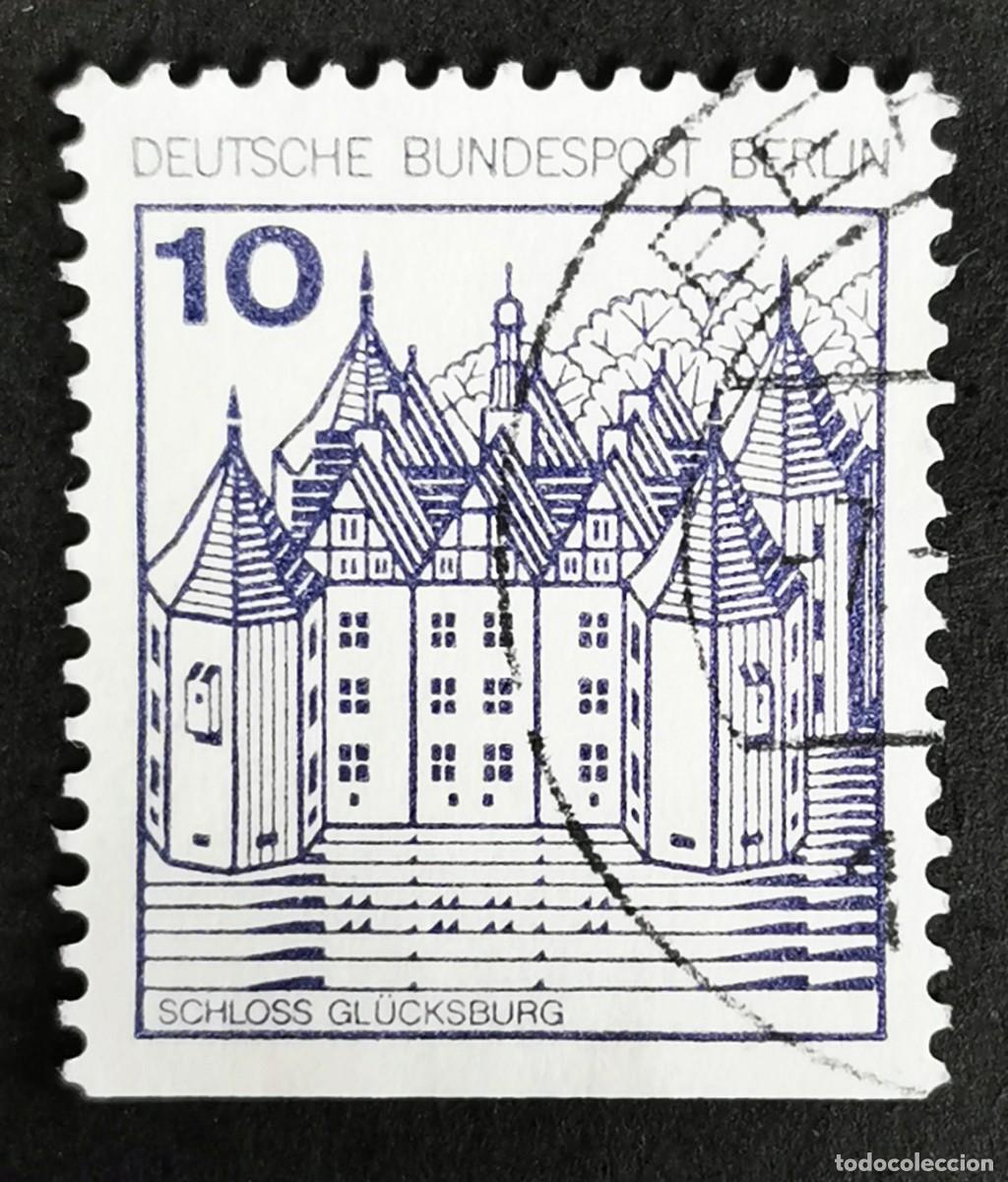 Sellos: Sello Alemania Berl&iacute;n 1977, Castillo de Gl&uuml;cksburg, 10 Pf. Michel: DE-BE 532DI