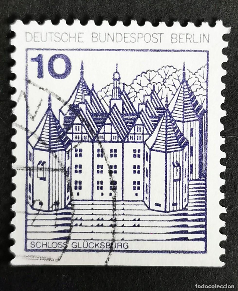 Sellos: Sello Alemania Berl&iacute;n 1977, Castillo de Gl&uuml;cksburg, 10 Pf. Michel: DE-BE 532DI