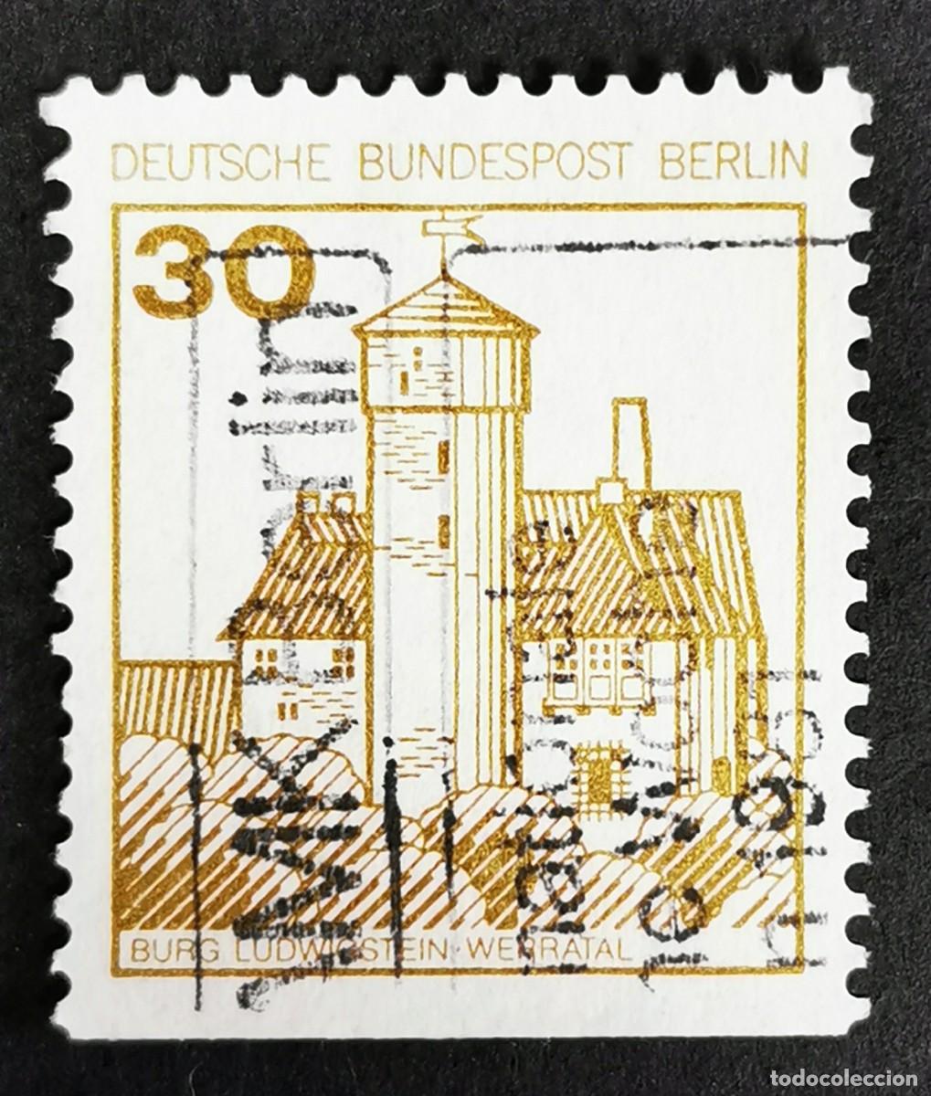 Sellos: Sello Alemania Berl&iacute;n 1977, Castillo de Ludwigstein, valle de Werra, 30 Pf. Michel: DE-BE 534DI