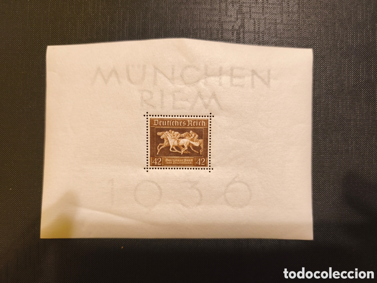 Sellos: Alemania Deutsches Reich Block 4 &ndash; Das Braune Band von Deutschland 1936