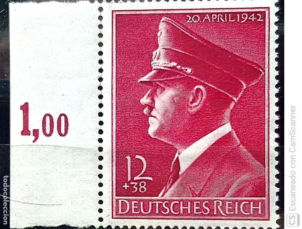 Sellos: Alemania. 737 Aniversario de Hitler. 1942. Sellos nuevos y numeraci&oacute;n Yvert.