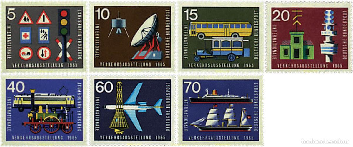 Sellos: 60372 MNH ALEMANIA FEDERAL 1965 EXPOSICION INTERNACIONAL DE TRANSPORTES EN MUNICH