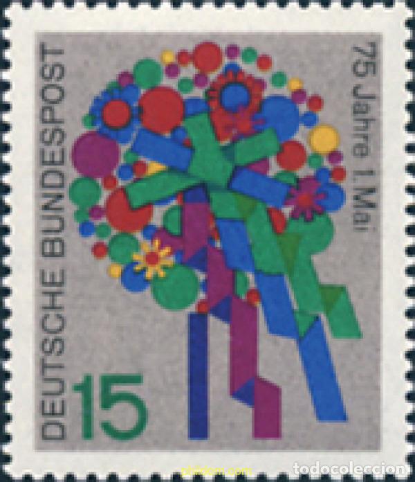 Sellos: 150106 MNH ALEMANIA FEDERAL 1965 75 ANIVERSARIO DEL DIA DEL TRABAJO