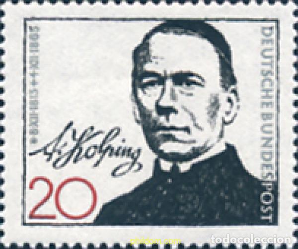 Sellos: 150108 MNH ALEMANIA FEDERAL 1965 CENTENARIO DE LA MUERTE DE ADOLF KOLPING
