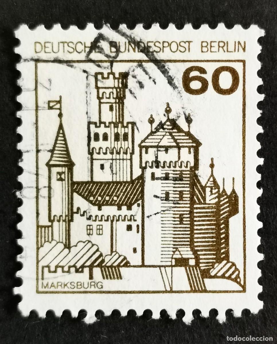 Sellos: Sello Alemania Berl&iacute;n 1977, Castillo de Marksburg, 60 Pf. Michel: DE-BE 537AI