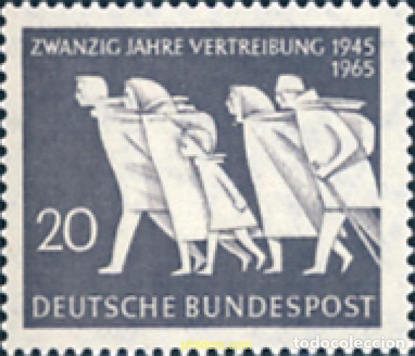 Sellos: 150110 MNH ALEMANIA FEDERAL 1965 20 ANIVERSARIO DEL EXILIO DE LOS REFUGIADOS DEL ESTE