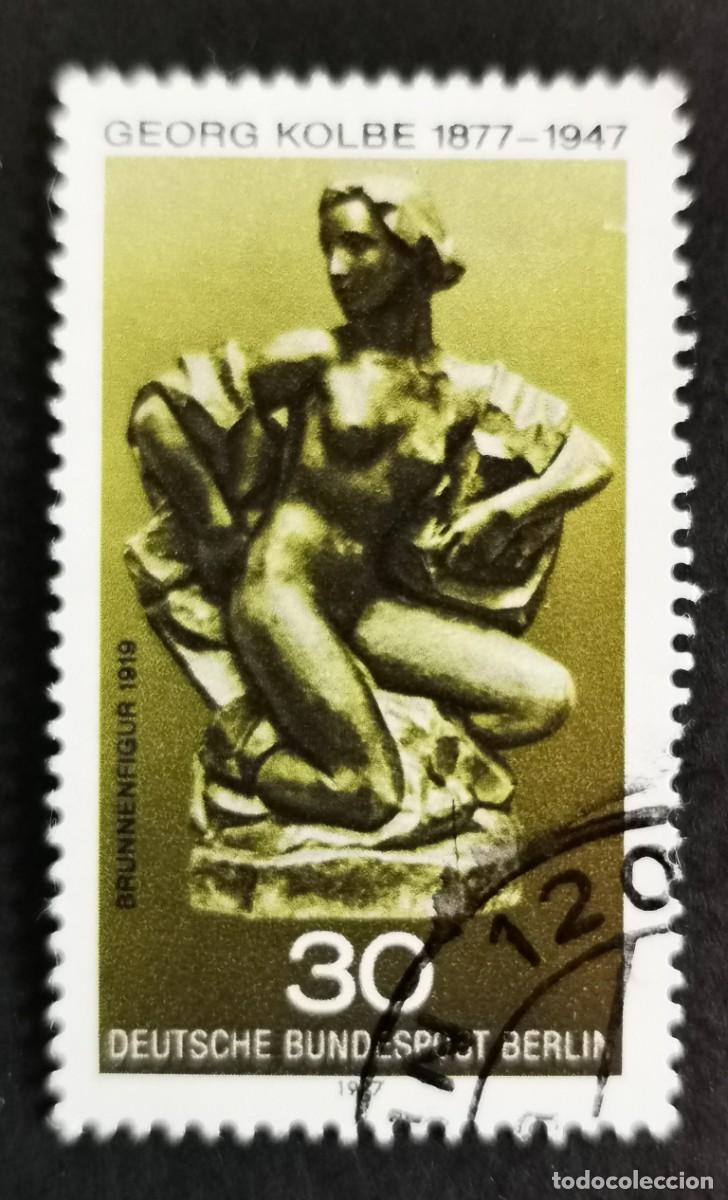 Sellos: Sello Alemania Berl&iacute;n 1977, Figura femenina, de Georg Kolbe (escultor), 30 Pf. Michel: DE-BE 543