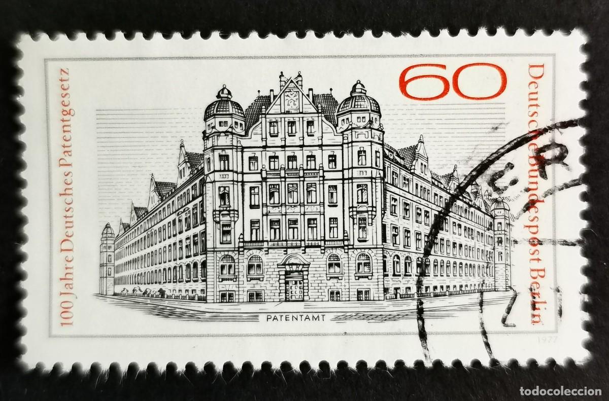 Sellos: Sello Alemania Berl&iacute;n 1977, Antigua oficina de patentes del Reich, Berl&iacute;n, 60 Pf. Michel: DE-BE 550