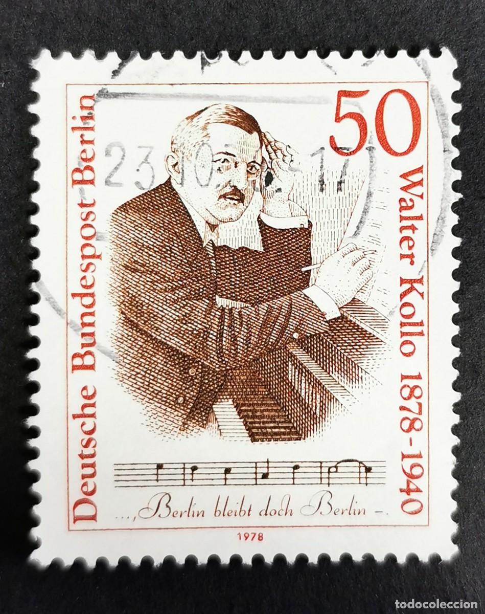 Sellos: Sello Alemania Berl&iacute;n 1978, Walter Kollo (compositor), 50 Pf. Michel: DE-BE 561