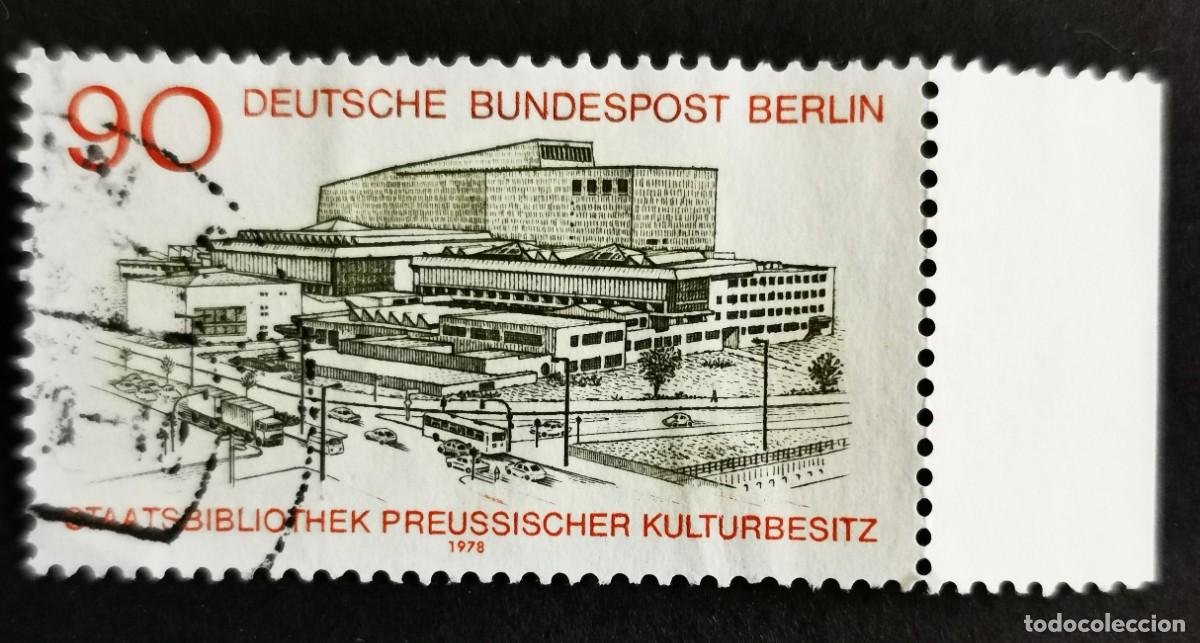 Sellos: Sello Alemania Berl&iacute;n 1978,Inaugura. Biblioteca Estatal Patrimonio Prusian, 90 Pf. Michel: DE-BE 577