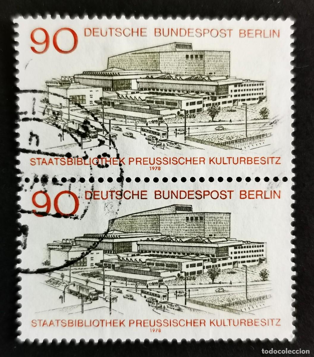 Sellos: Sello Alemania Berl&iacute;n 1978,Inaugura. Biblioteca Estatal Patrimonio Prusian, 90 Pf. Michel: DE-BE 577