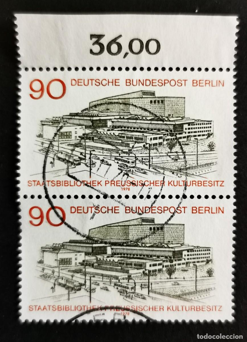 Sellos: Sello Alemania Berl&iacute;n 1978,Inaugura. Biblioteca Estatal Patrimonio Prusian, 90 Pf. Michel: DE-BE 577