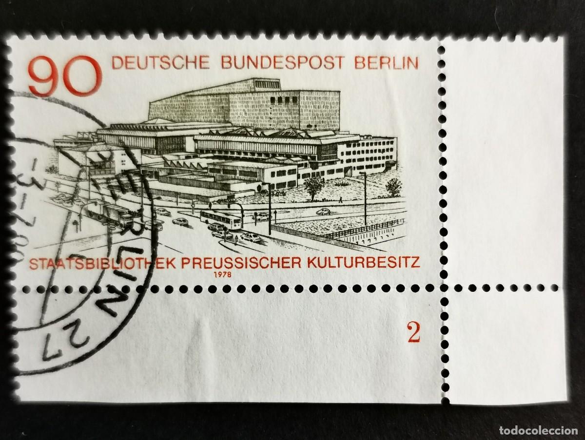 Sellos: Sello Alemania Berl&iacute;n 1978,Inaugura. Biblioteca Estatal Patrimonio Prusian, 90 Pf. Michel: DE-BE 577