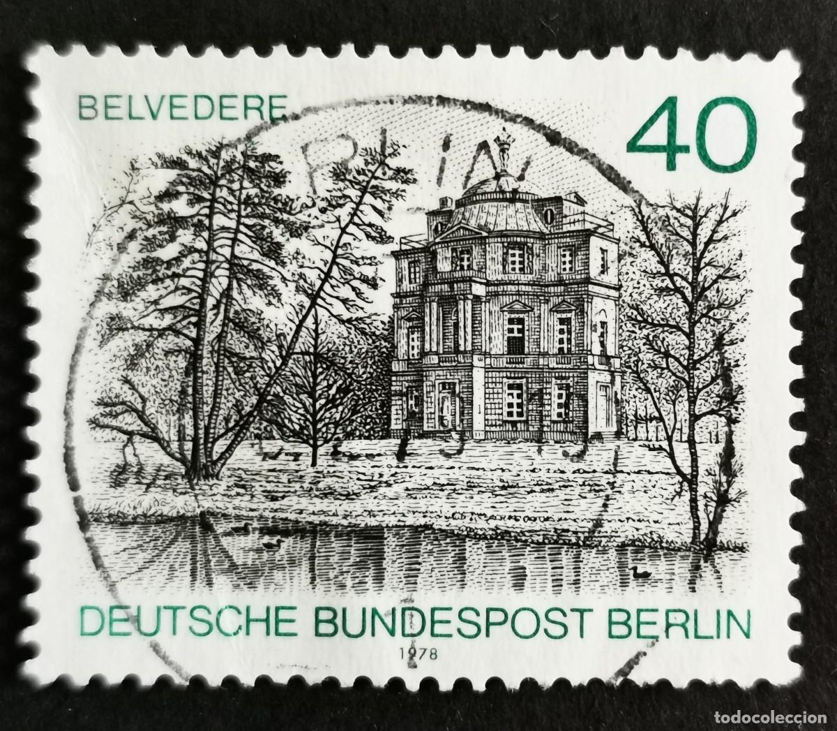 Sellos: Sello Alemania Berl&iacute;n 1978, Belvedere, Palacio de Charlottenburg, 40 Pf. Michel: DE-BE 578