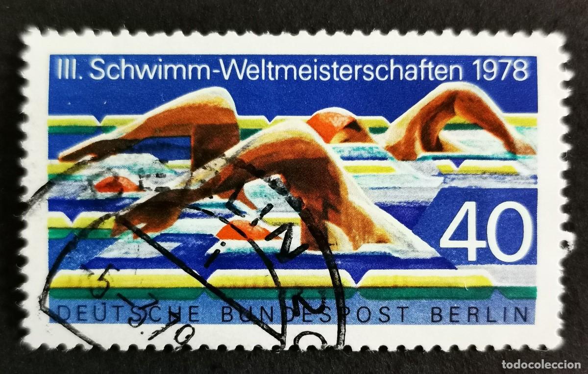Sellos: Sello Alemania Berl&iacute;n 1978, Estilo libre, 40 Pf. Michel: DE-BE 571
