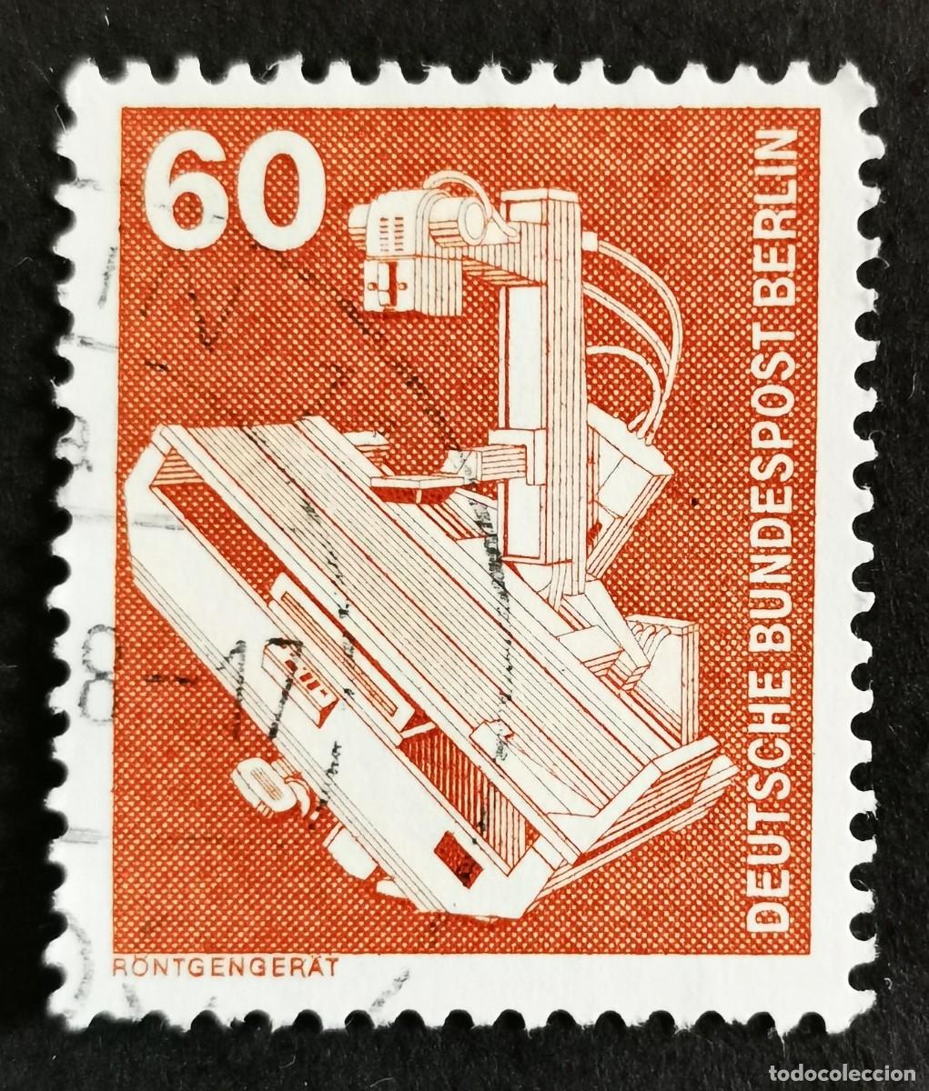 Sellos: Sello Alemania Berl&iacute;n 1978, Industria: m&aacute;quina de rayos X, 60 Pf. Michel: DE-BE 582