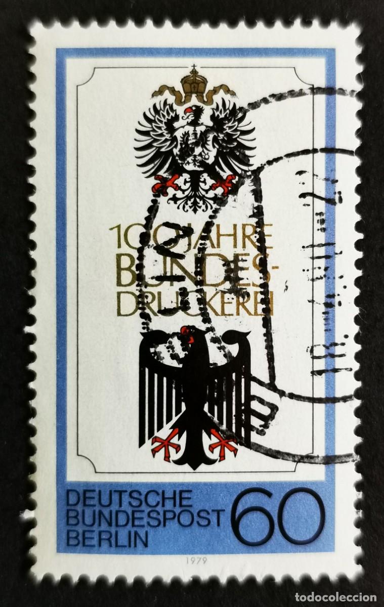 Sellos: Sello Alemania Berl&iacute;n 1979, &Aacute;guila Imperial y &Aacute;guila Federal, 60 Pf. Michel: DE-BE 598