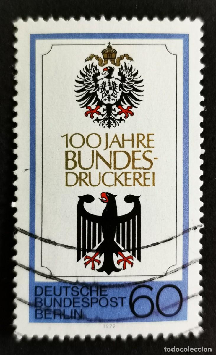 Sellos: Sello Alemania Berl&iacute;n 1979, &Aacute;guila Imperial y &Aacute;guila Federal, 60 Pf. Michel: DE-BE 598