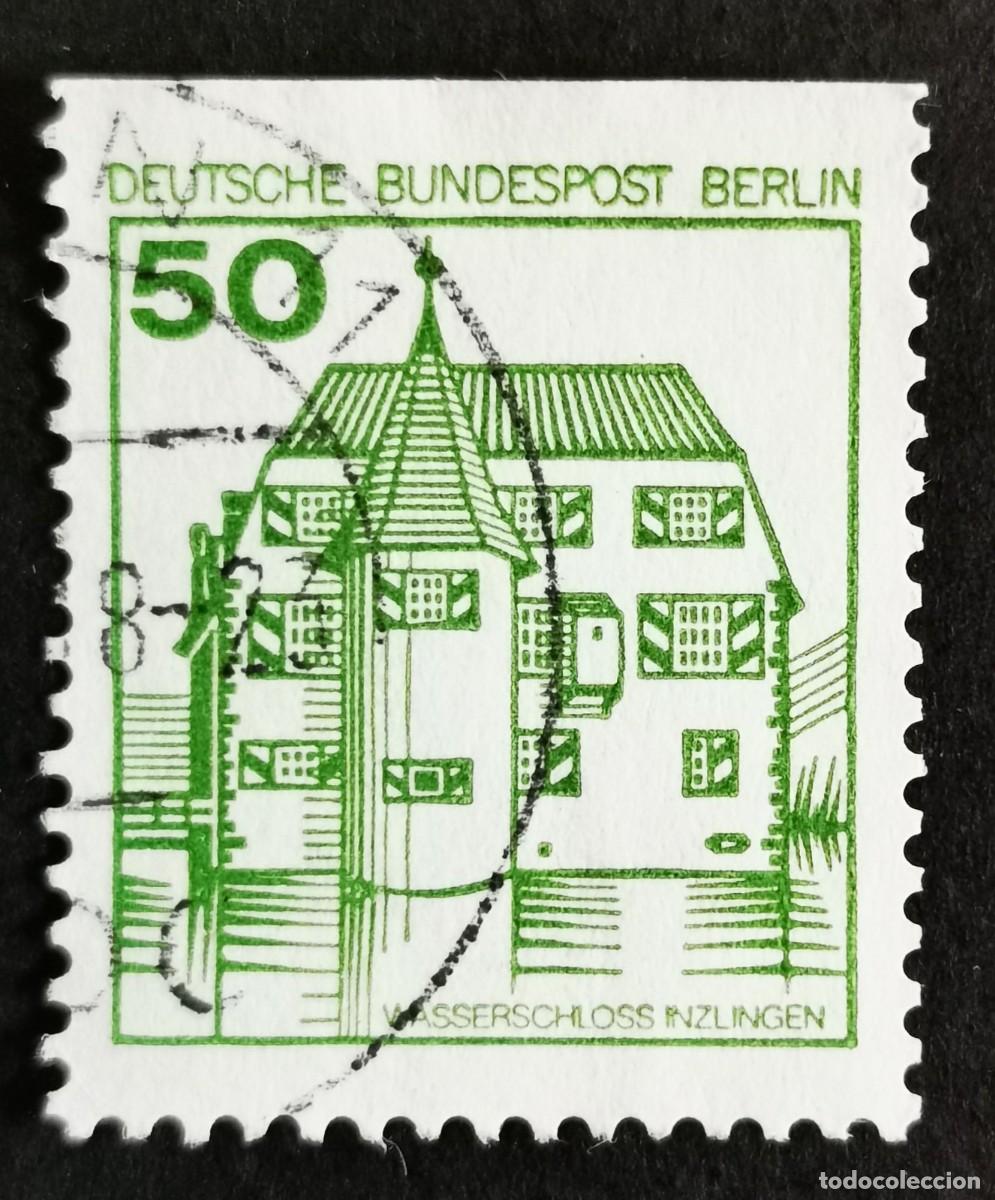 Sellos: Sello Alemania Berl&iacute;n 1980, Castillo rodeado de fosos de Inzlingen, 50 Pf. Michel: DE-BE 615C