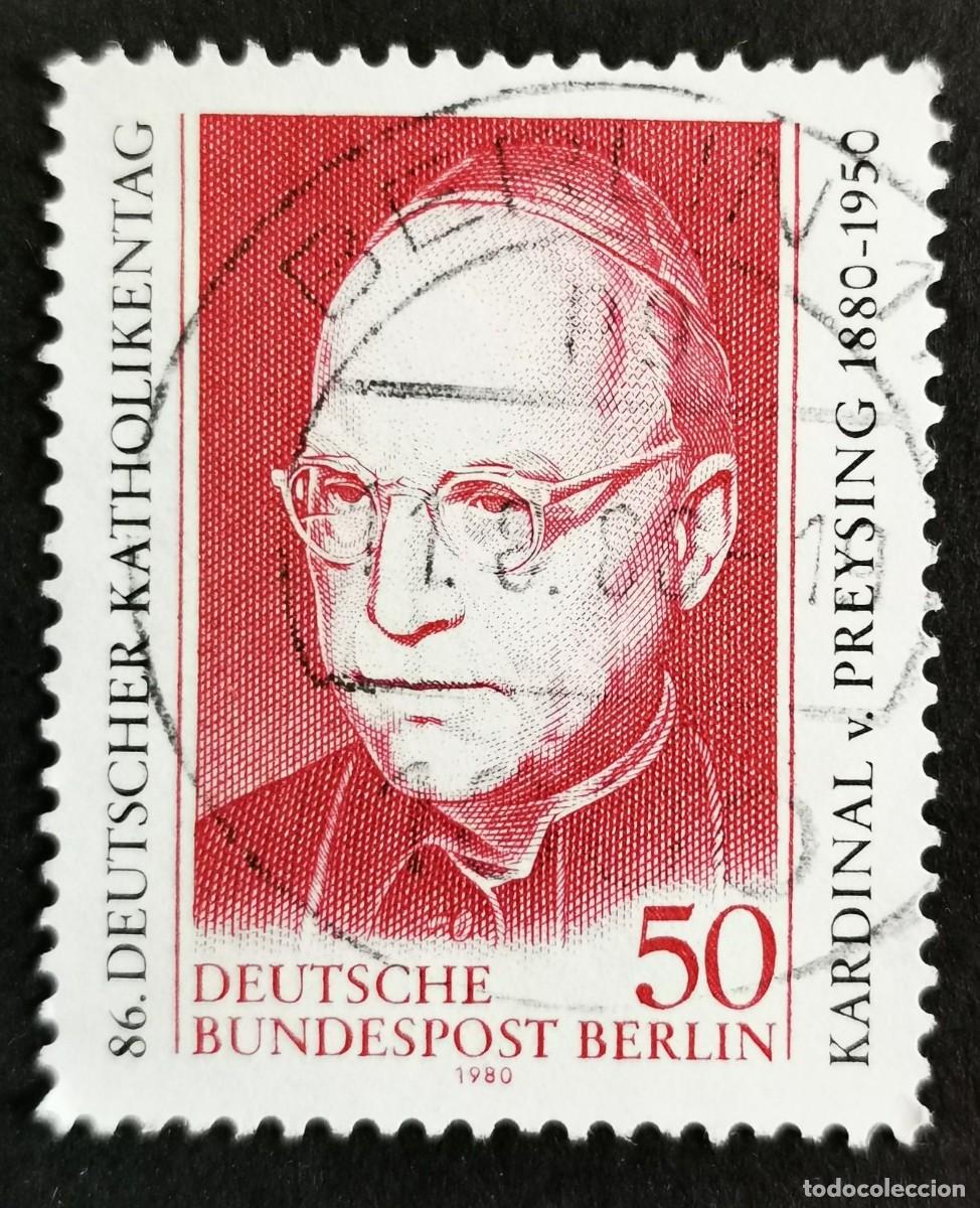 Sellos: Sello Alemania Berl&iacute;n 1980, Cardenal Konrad, conde de Preysing-Lichtenegg, 60 Pf. Michel: DE-BE 624