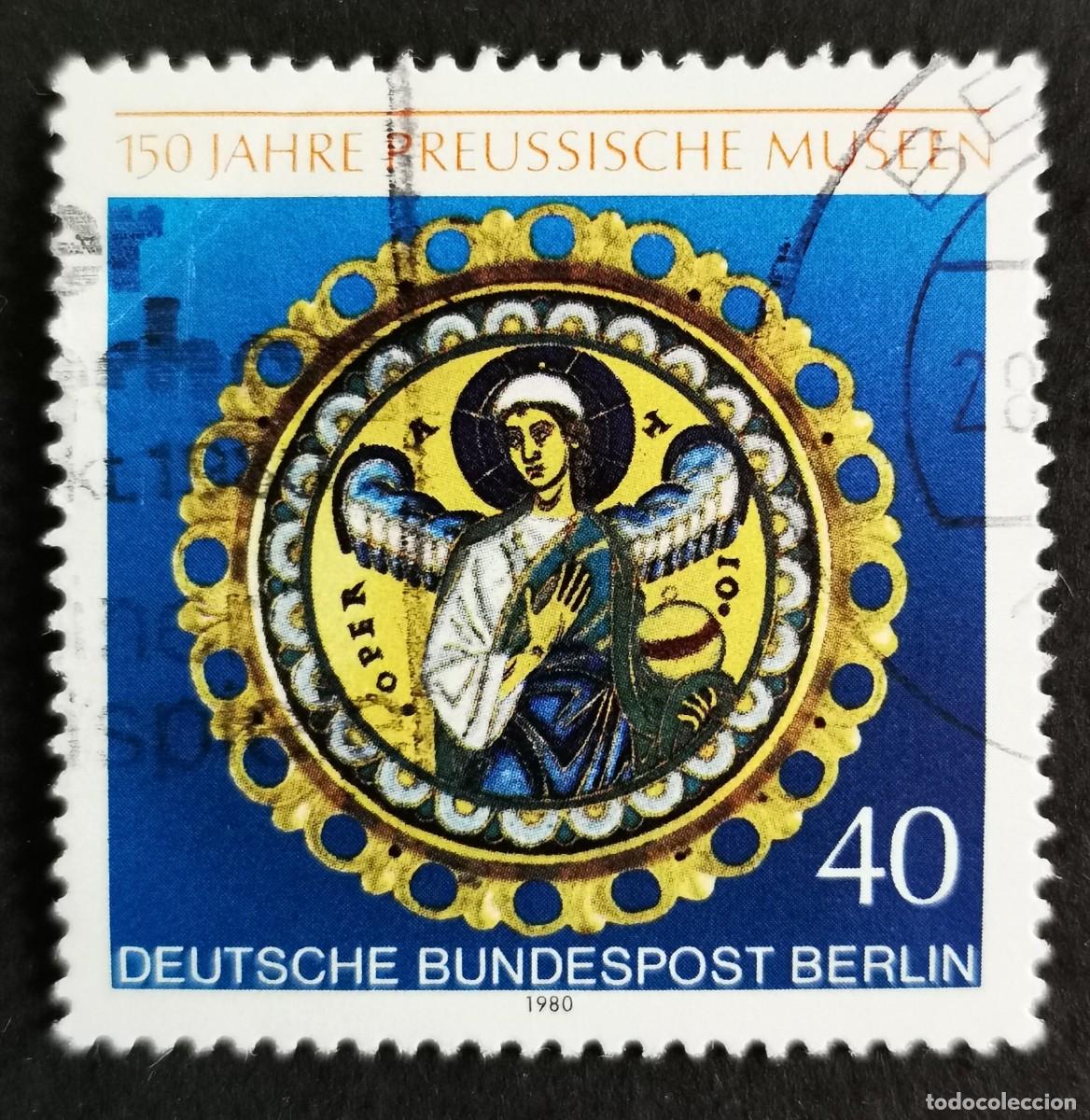 Sellos: Sello Alemania Berl&iacute;n 1980, Operaci&oacute;n; medall&oacute;n esmaltado detalles oro, 40 Pf. Michel: DE-BE 625