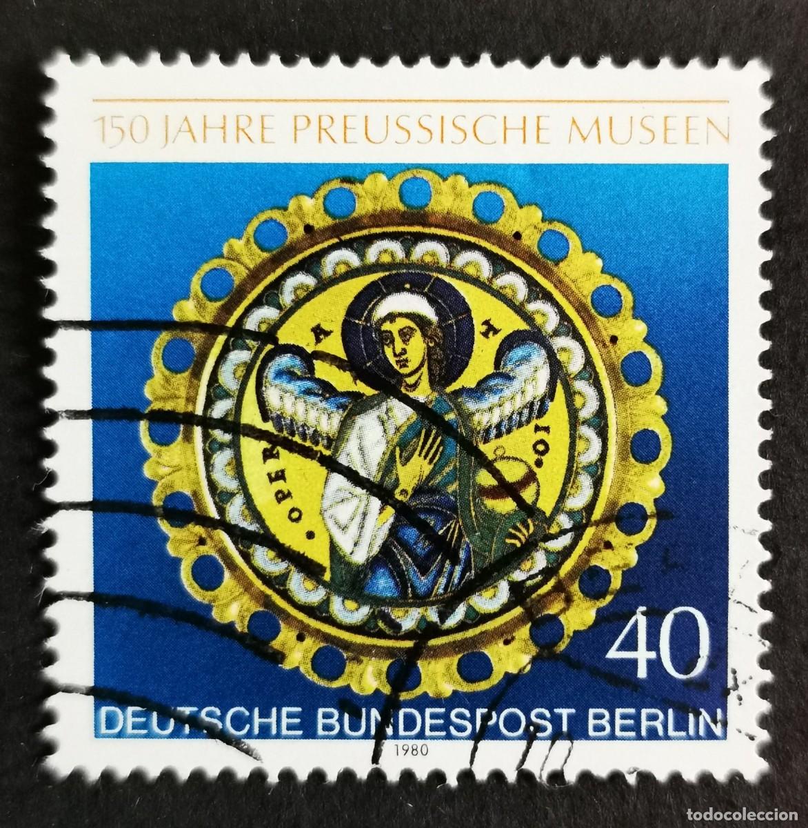 Sellos: Sello Alemania Berl&iacute;n 1980, Operaci&oacute;n; medall&oacute;n esmaltado detalles oro, 40 Pf. Michel: DE-BE 625