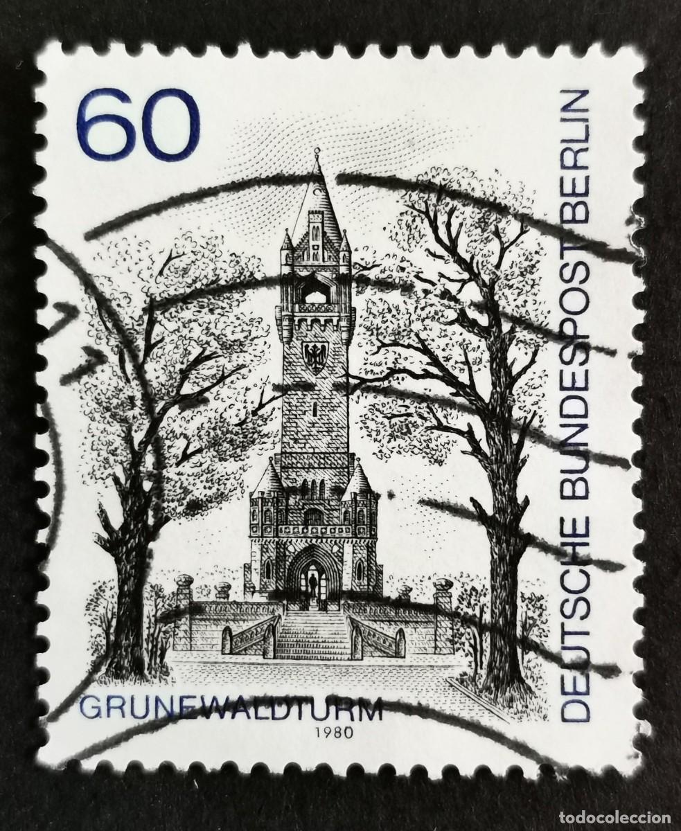Sellos: Sello Alemania Berl&iacute;n 1980, Torre Grunewald, 60 Pf. Michel: DE-BE 636