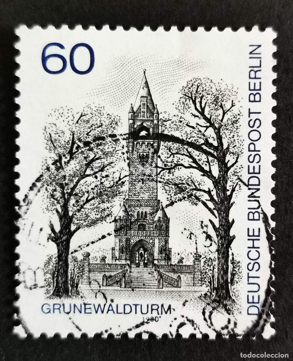 Sellos: Sello Alemania Berl&iacute;n 1980, Torre Grunewald, 60 Pf. Michel: DE-BE 636
