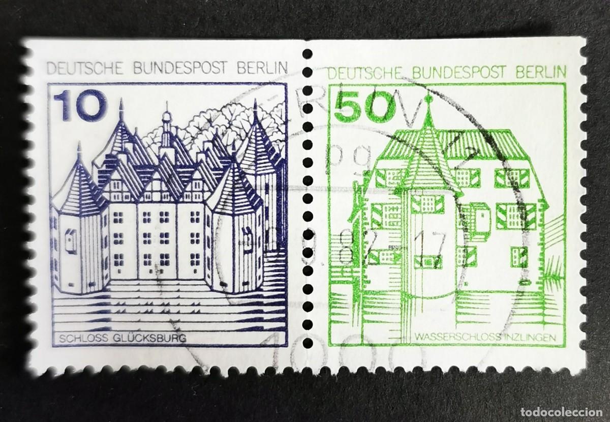 Sellos: Sello Alemania Berl&iacute;n 1980, Gl&uuml;cksburg/Inzlingen, 60 Pf. Michel: DE-BE W73