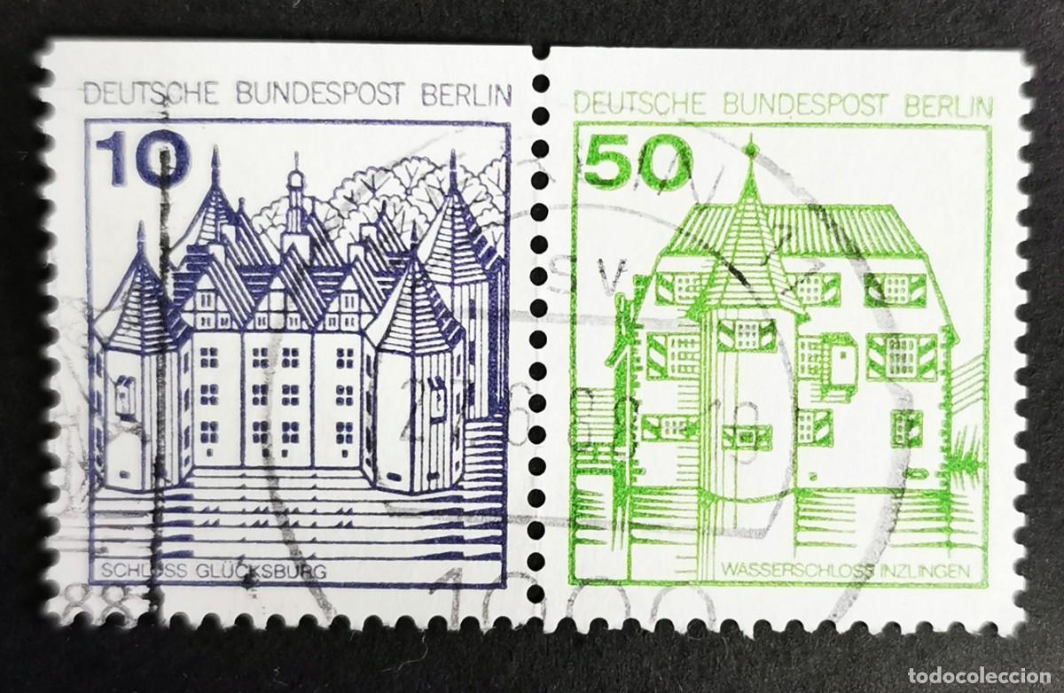 Sellos: Sello Alemania Berl&iacute;n 1980, Gl&uuml;cksburg/Inzlingen, 60 Pf. Michel: DE-BE W73