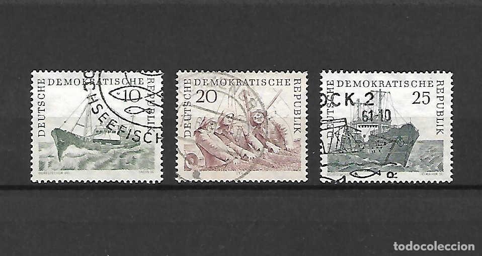 Sellos: Barcos de pesca, Alemania,RD, sellos a&ntilde;o 1961