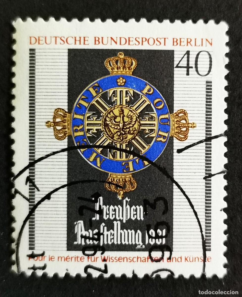 Sellos: Sello Alemania Berl&iacute;n 1981, Insignia Orden 'Pour le M&eacute;rite' Artes Ciencias, 40 Pf. Michel: DE-BE 650