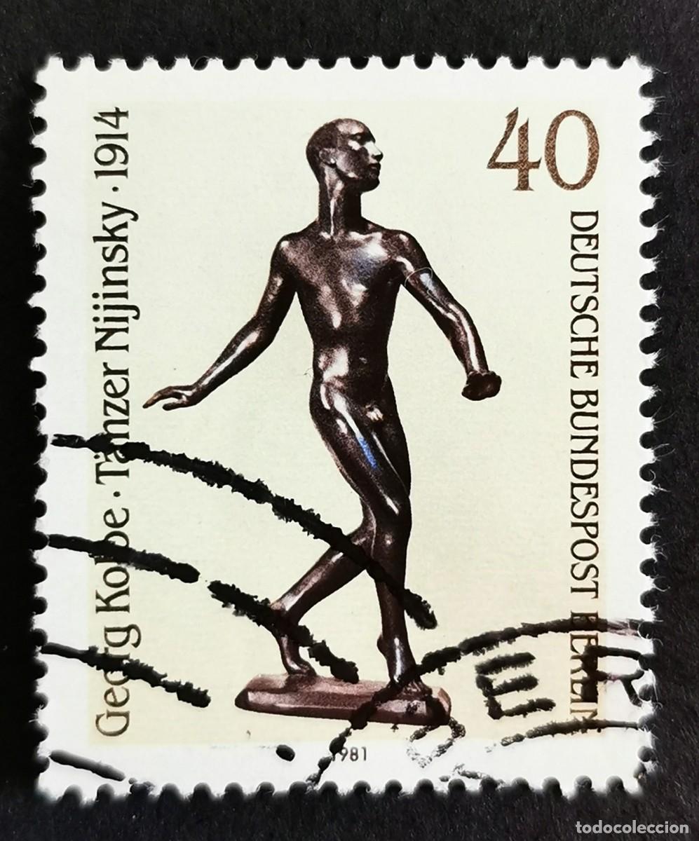Sellos: Sello Alemania Berl&iacute;n 1981, Bailarina Nijinsky (1914) - Georg Kolbe, 40 Pf. Michel: DE-BE 655